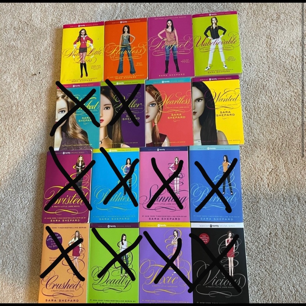 Pretty little liar books 5,6,9-16